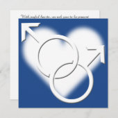 Huwelijksuitnodigingen Gay Pride Kaarten voor deze (Voorkant / Achterkant)