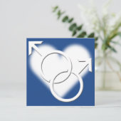 Huwelijksuitnodigingen Gay Pride Kaarten voor deze (Staand voorkant)