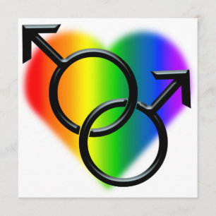 Huwelijksuitnodigingen Gay Pride Regenboog Liefde  Kaart