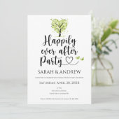 Huwelijksuitnodigingen Green Spring nog lang en ge Kaart (Staand voorkant)