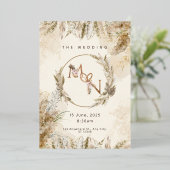 Huwelijksuitnodigingen: het perfecte begin van uw  folie uitnodiging (Staand Voorkant)