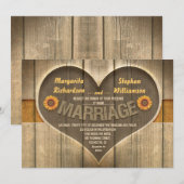 huwelijksuitnodigingen in het rustige land kaart (Voorkant / Achterkant)