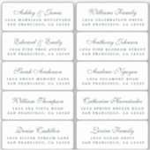 Huwelijksuitnodigingen in kalligrafie adressen voo sticker (Voorkant)