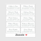 Huwelijksuitnodigingen in kalligrafie adressen voo sticker (Vel)