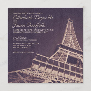 huwelijksuitnodigingen in Parijs Kaart