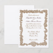 Huwelijksuitnodigingen Kaart (Voorkant / Achterkant)