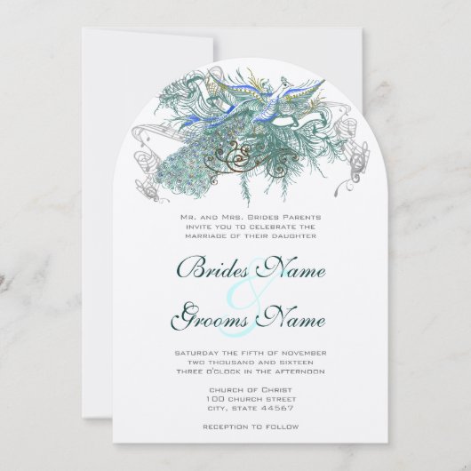 huwelijksuitnodigingen kaart (Voorkant)