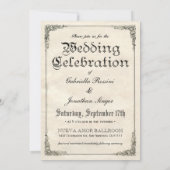  huwelijksuitnodigingen kaart (Achterkant)