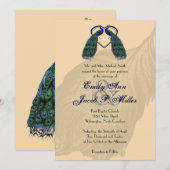 huwelijksuitnodigingen kaart (Voorkant / Achterkant)