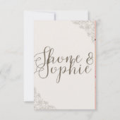 Huwelijksuitnodigingen Kaart (Achterkant)