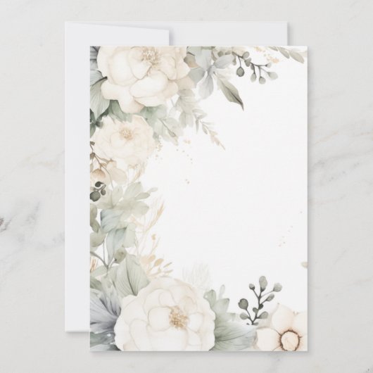 Huwelijksuitnodigingen Kaart (Achterkant)