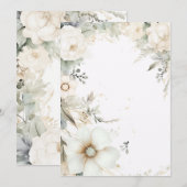 Huwelijksuitnodigingen Kaart (Voorkant / Achterkant)