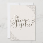 Huwelijksuitnodigingen Kaart (Achterkant)