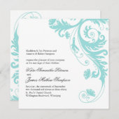  huwelijksuitnodigingen kaart (Voorkant / Achterkant)