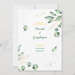 Huwelijksuitnodigingen Kunst Kaart