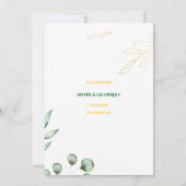 Huwelijksuitnodigingen Kunst Kaart (Achterkant)