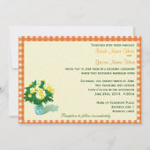 huwelijksuitnodigingen, landachtige pleisters kaart (Voorkant)