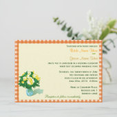 huwelijksuitnodigingen, landachtige pleisters kaart (Staand voorkant)