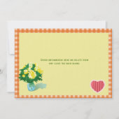 huwelijksuitnodigingen, landachtige pleisters kaart (Achterkant)