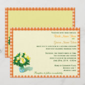 huwelijksuitnodigingen, landachtige pleisters kaart (Voorkant / Achterkant)