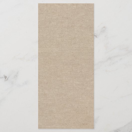 Huwelijksuitnodigingen | Mason Jar Linnen Canvas M Menu (Achterkant)