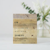 Huwelijksuitnodigingen met moderne, robuuste typog (Staand voorkant)