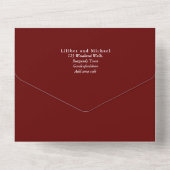 Huwelijksuitnodigingen met RSVP | BOHO Pampas Gras All In One Uitnodiging (Achterkant)