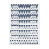 Huwelijksuitnodigingen | Nautical Navy Waves Ancho (Vel)