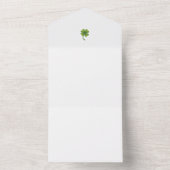 Huwelijksuitnodigingen ( succes klavertjevier ) all in one uitnodiging (Binnen)