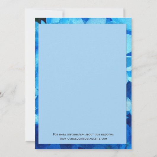 huwelijksuitnodigingen van de ouders van bride kaart (Achterkant)