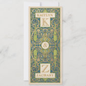 Huwelijksuitnodigingen | Verlichte tuin Kaart (Achterkant)