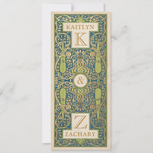 Huwelijksuitnodigingen | Verlichte tuin Kaart (Achterkant)