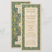 Huwelijksuitnodigingen | Verlichte tuin Kaart (Voorkant / Achterkant)