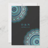 Huwelijksuitnodigingen | Viridian Bliss Kaart (Achterkant)