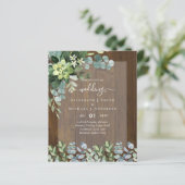 HUWELIJKSUITNODIGINGEN VOOR EEN BUDGET - SPAREN DA (Staand voorkant)