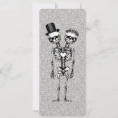 Huwelijksuitnodigingen voor paren kaart (Achterkant)