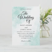 huwelijksuitnodigingen voor waterverf kaart (Staand voorkant)