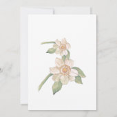 Huwelijksuitnodigingskaart - met wildflower motief kaart (Achterkant)