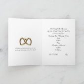 Huwelijksuitnodigingskaart wit op witte orchideeën (Binnen)