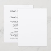  huwelijksuitnodigingssets kaart (Voorkant / Achterkant)