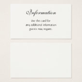  huwelijksuitnodigingssets visitekaartjes (Voorkant /achterkant)