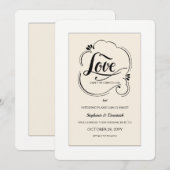 Huwelijksuitstel Aankondiging Love Wins (Voorkant / Achterkant)