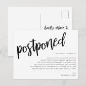 Huwelijksuitstel Aankondigingskaart (Voorkant / Achterkant)