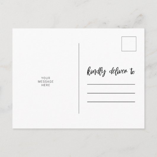 Huwelijksuitstel Aankondigingskaart (Achterkant)