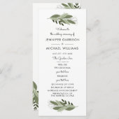 Huwelijksveren Programma Programmakaart (Voorkant / Achterkant)