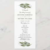 Huwelijksveren Programma Programmakaart (Voorkant)