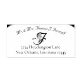 Huwelijksvereniging bruiloft monogram  zelfinktende stempel (Design)