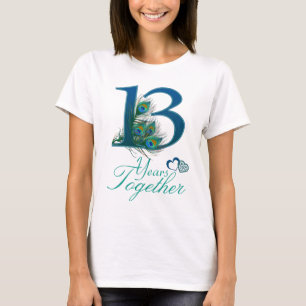 Huwelijksverjaardag / 13 / 13e / nummer 13 t-shirt