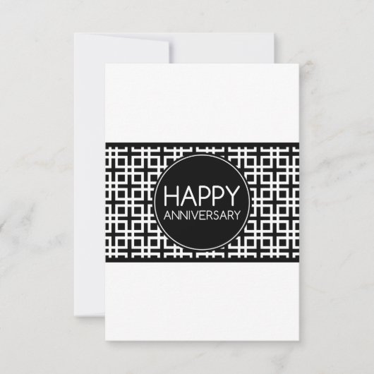 Huwelijksverjaardag (cinderStripe) Kaart (Voorkant)