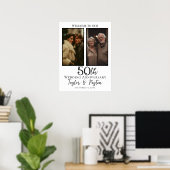 Huwelijksverjaardag foto collage welkom poster (Thuiskantoor)